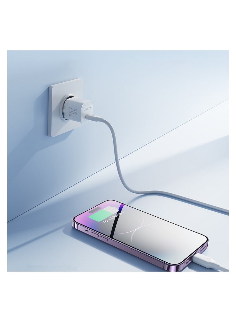 Mini charger USB C 20W PD Joyroom JR-TCF02 - White