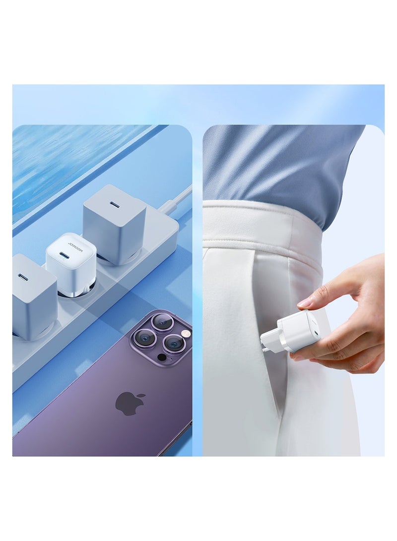 Mini charger USB C 20W PD Joyroom JR-TCF02 - White
