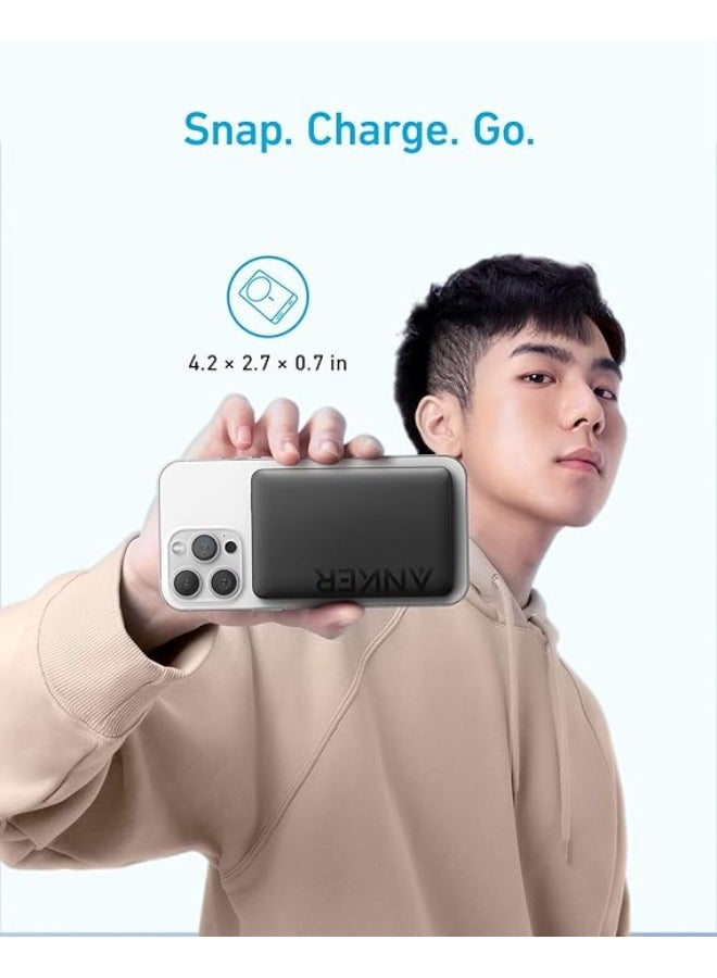 10000 mAh Anker 334 MagGo Battery ( Powercore 10k ) 20W, Magnetic Power Bank, USB-C & Wireless Portable Charger