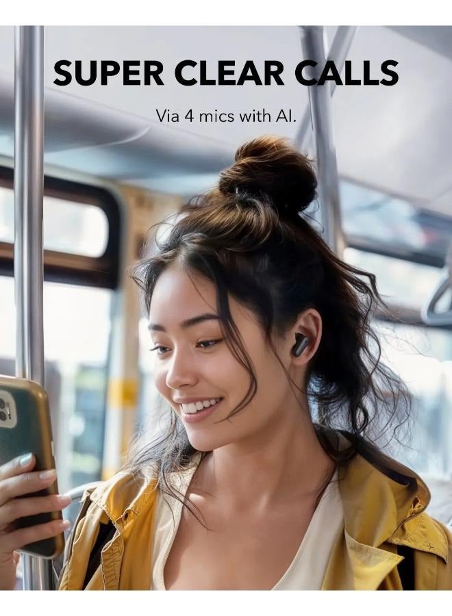 R50i NC by Anker Noise Cancelling Earbuds, Strong and Smart Noise Cancelling, Powerful Bass, 45H Playtime
