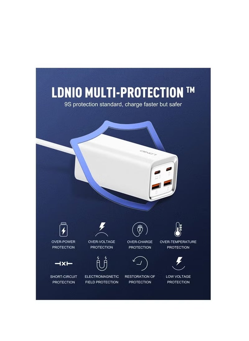 LDNIO 65W Multi-ports Desktop Charging Station A4610C