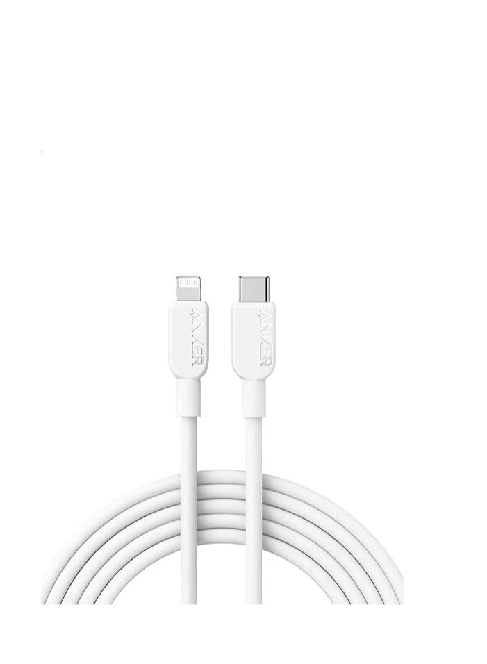 Anker 310 USB- C to Lightning Cable 60W TPE- White