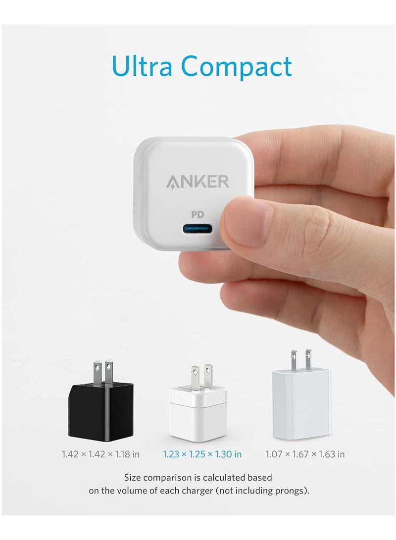 USB C Charger, Anker Fast Charger with Foldable Plug, PowerPort III 20W Cube Charger