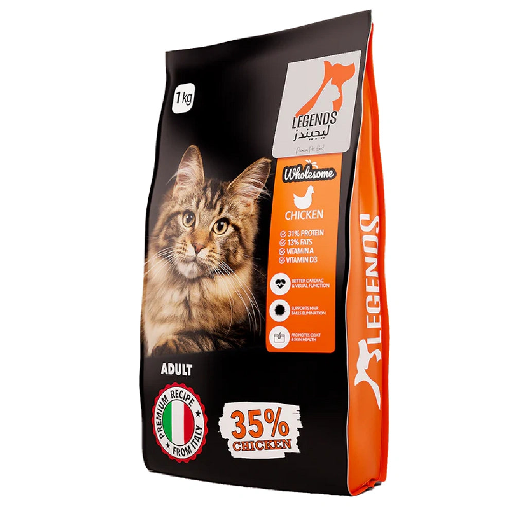 Legends Wholesome Chicken Feed For Adult Cats 1 KG
