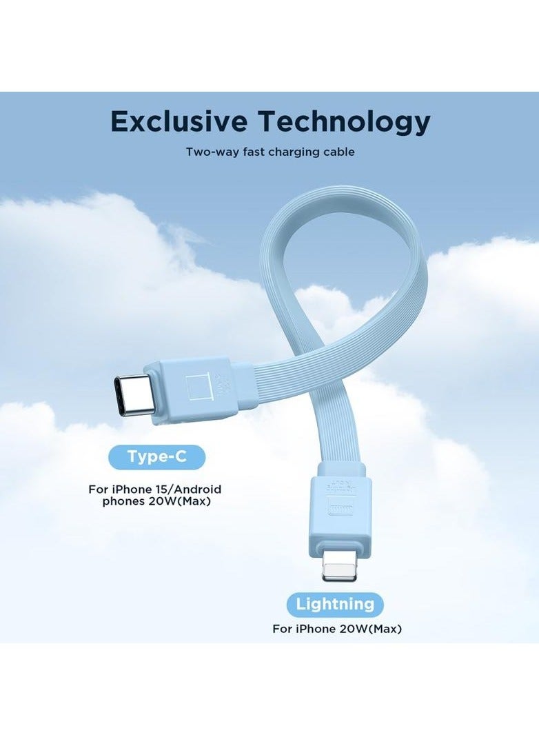 10000 mAh JOYROOM JR-PBM01 PD 20W PHONE POWER BANK MAGNETIC WIRELESS CHARGER WITH BUILT-IN CABLE / KICKSTAND