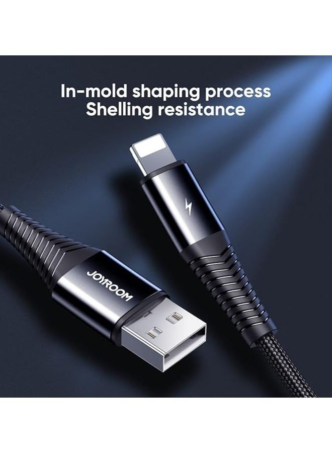 Joyroom S-1230G4 3In1 (Lightning + Type-C + Micro) Fast Charging And Data Cable 1.2M - Black