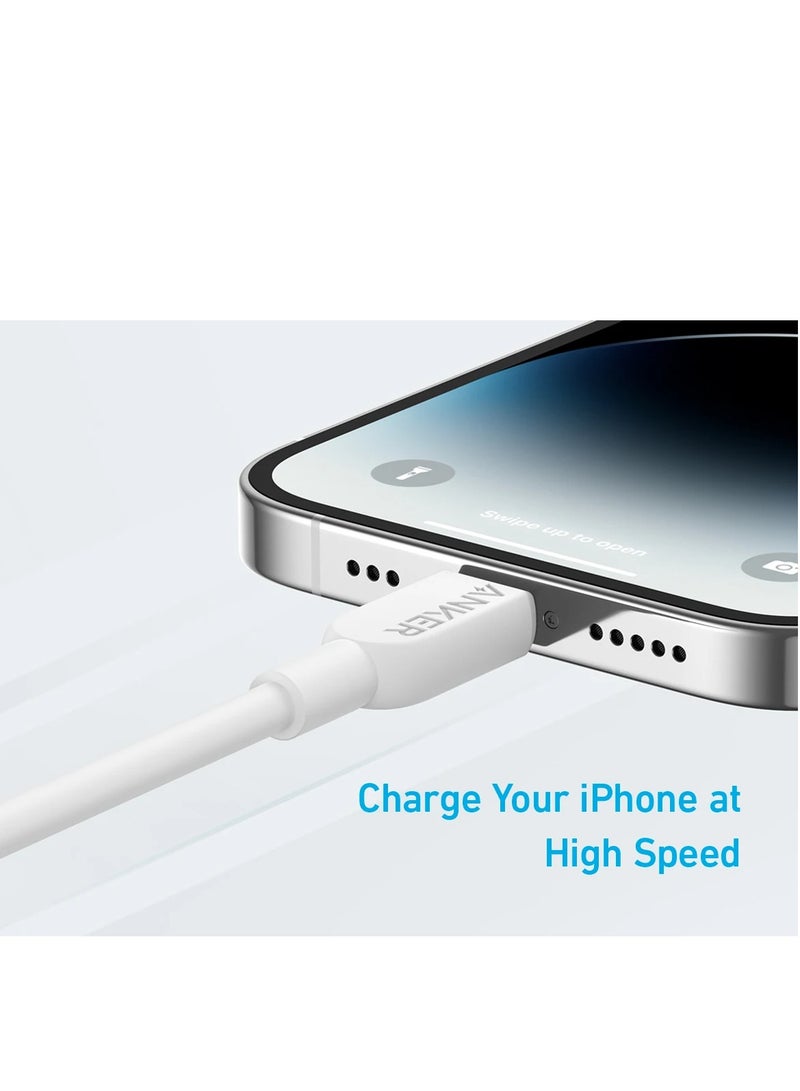 Anker 310 USB- C to Lightning Cable 60W TPE- White
