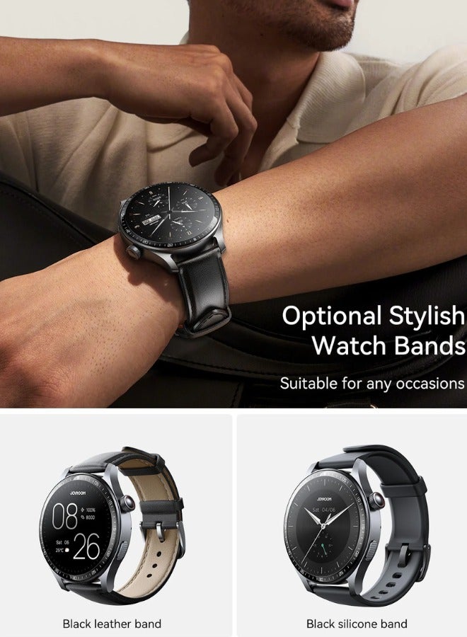 JR-FC2 Pro Classic Series Smart Watches for Men & Women Smartwatch with Bluetooth Make/Answer Calls Fitness Modes and Sleep Modes