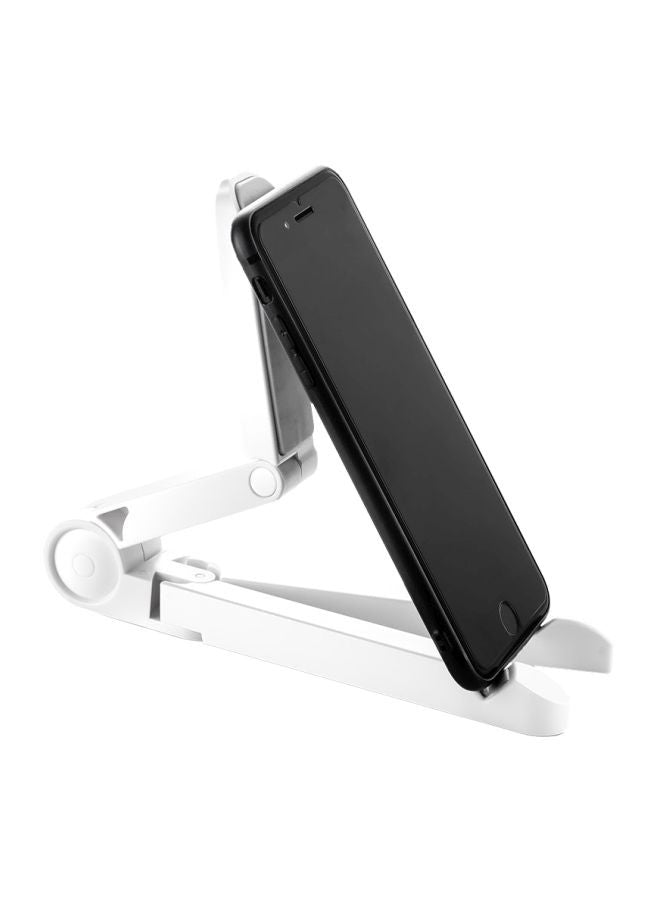 Folding Mobile Phone Holder White/Grey