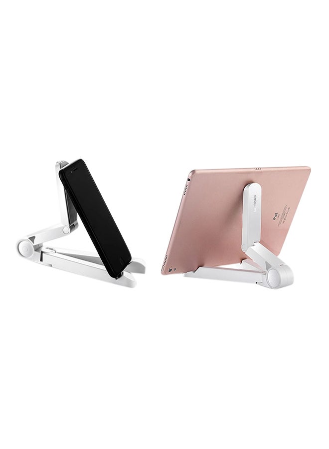 Folding Mobile Phone Holder White/Grey
