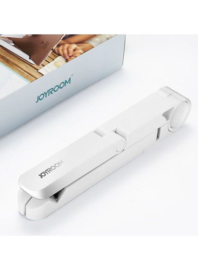 Folding Mobile Phone Holder White/Grey