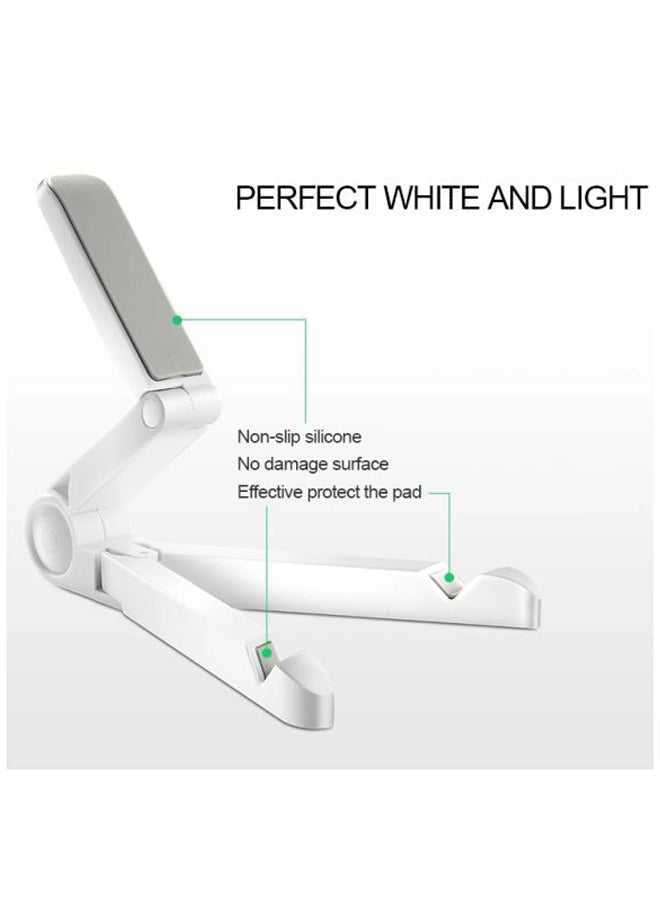 Folding Mobile Phone Holder White/Grey