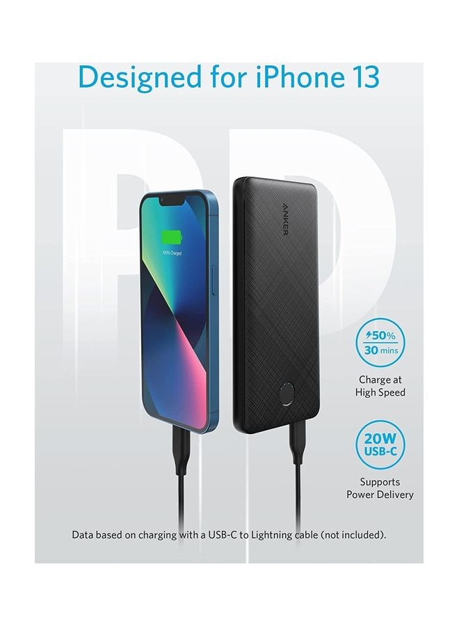 Power Bank, USB-C Portable Charger 10000mAh with 20W Power Delivery, 523 Power Bank (PowerCore Slim 10K PD)