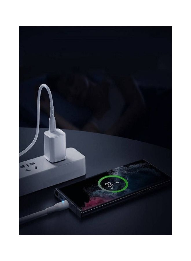 100W Power Delivery PD Fast Charge Cable Usb C To Usb C White