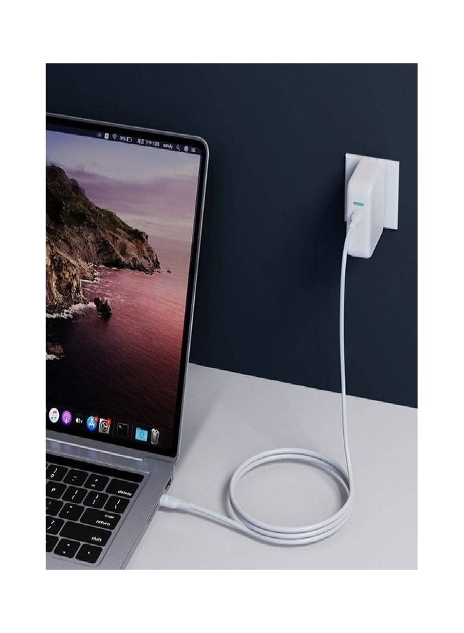 100W Power Delivery PD Fast Charge Cable Usb C To Usb C White