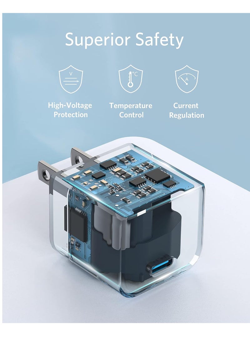 USB C Charger, Anker Fast Charger with Foldable Plug, PowerPort III 20W Cube Charger
