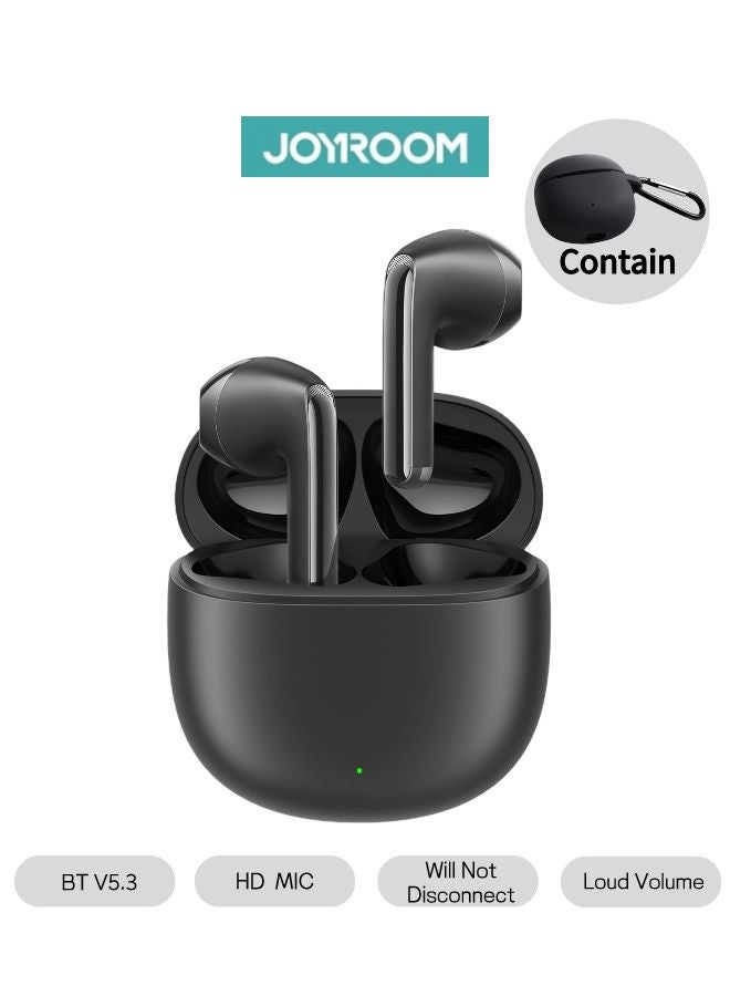 JR-FB1 In-Ear True Wireless Bluetooth 5.3 IP54 Waterproof With Charging Box And Protective Cover Black