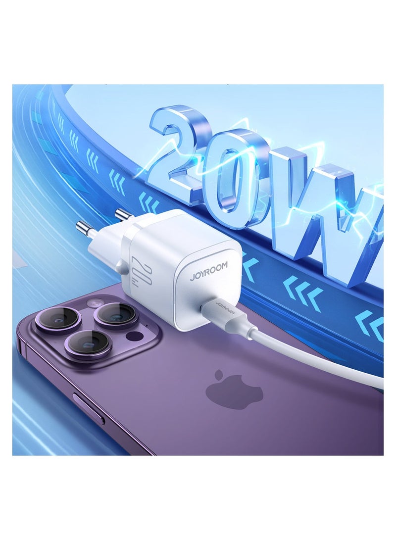 Mini charger USB C 20W PD Joyroom JR-TCF02 - White