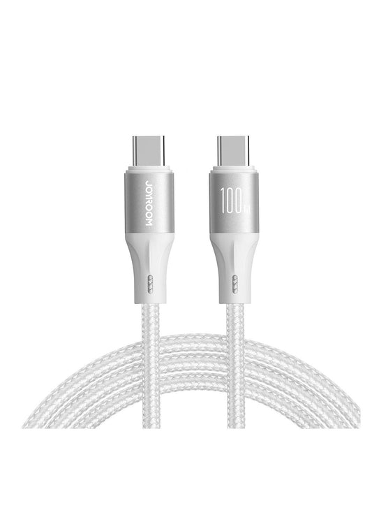 Joyroom Light-Speed Series SA25-CC5 USB-C / USB-C Cable 100W 1.2 m - White