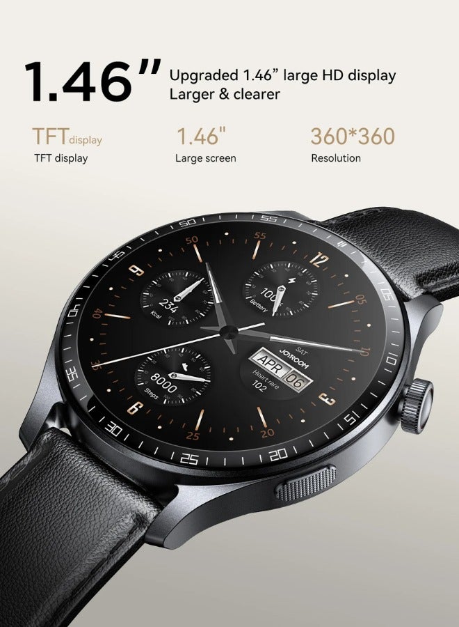 JR-FC2 Pro Classic Series Smart Watches for Men & Women Smartwatch with Bluetooth Make/Answer Calls Fitness Modes and Sleep Modes