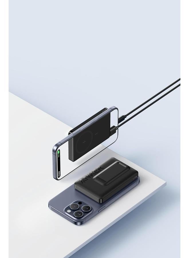Anker 10000 mAh Magnetic Wireless Power Bank With Stand, Supports 20W Fast Charging with USB-C