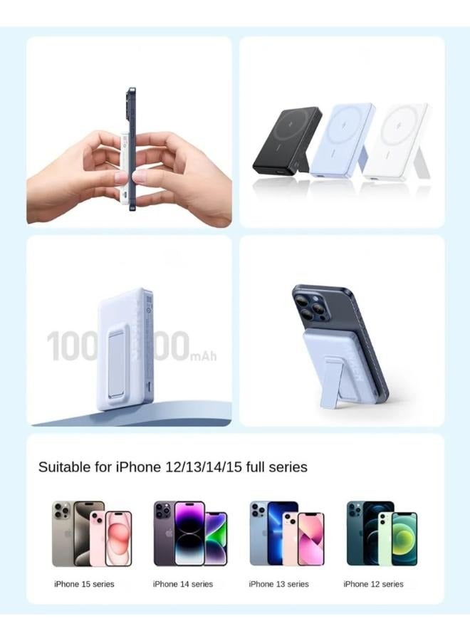 Anker 10000 mAh Magnetic Wireless Power Bank With Stand, Supports 20W Fast Charging with USB-C