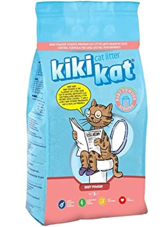 KikiKat Cat Litter Baby Powder 5L