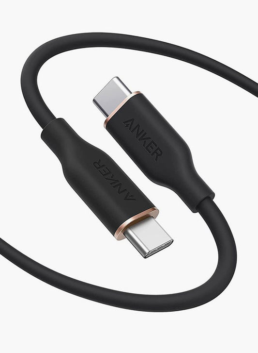 PowerLine III Flow USB-C to USB-C Cable, 643 Cable 100W 6ft, USB 2.0 Type C Charging Cable Fast Charge