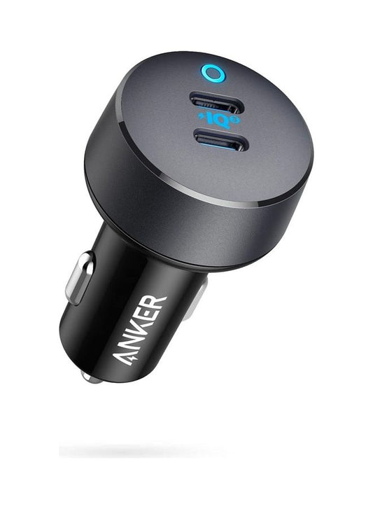 USB C Car Charger, 40W 2-Port PowerIQ 3.0 Type C Car Adapter