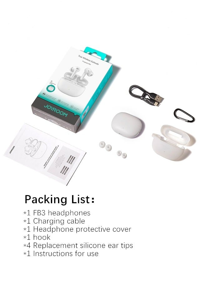 JR-FB3 In-Ear True Wireless Bluetooth V5.3 Headphones With Heavy Bass And Hifi