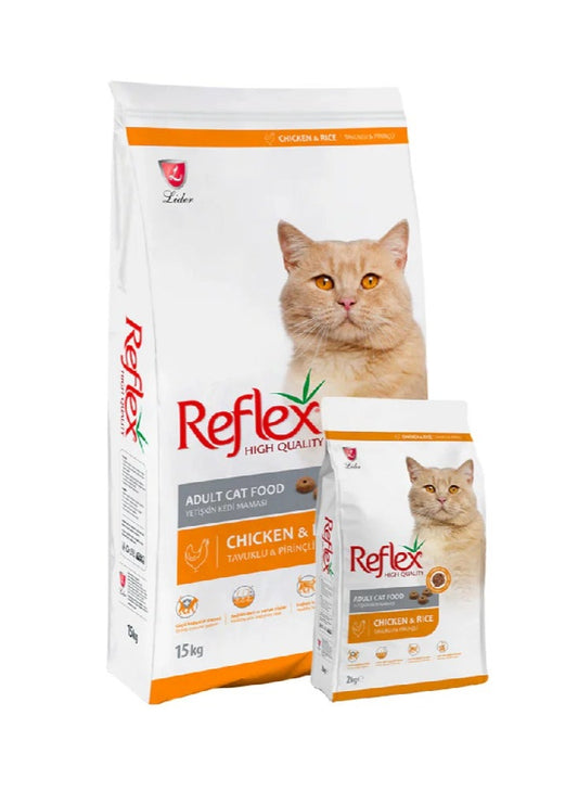 Reflex Dry Food with Chicken and Rice for Adult Cats 2 kg