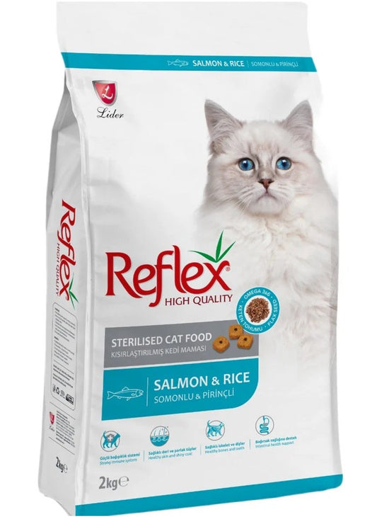 Reflex Sterilised Cat Dry food with Salmon & Rice 2KG