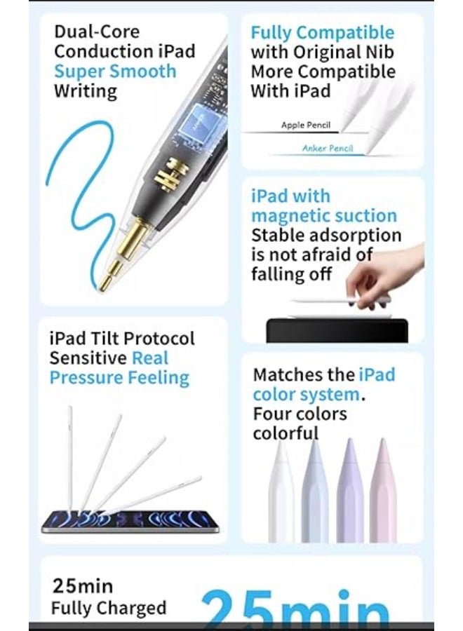 Anker Pencil Drawing Stylus Pen Capacitive Pencil Screen Pen For Apple iPad/iPad Pro/Air/mini White