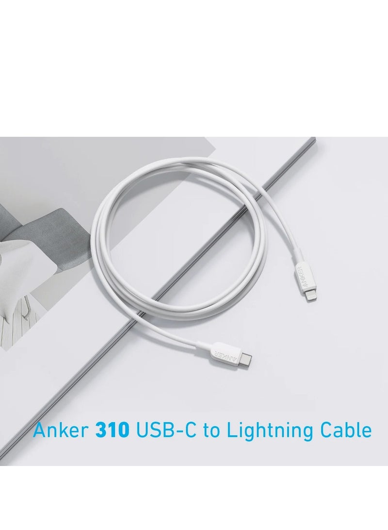 Anker 310 USB- C to Lightning Cable 60W TPE- White